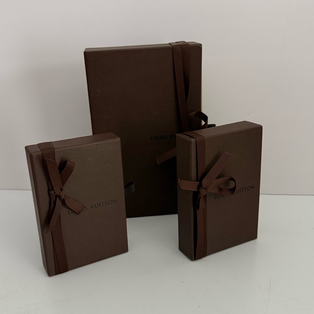 Louis Vuitton Boxes With Drawers & Ribbons Mint Condition Bundle 3 Included